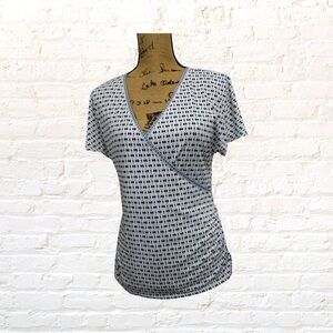 Max Studio Faux Wrap Blouse